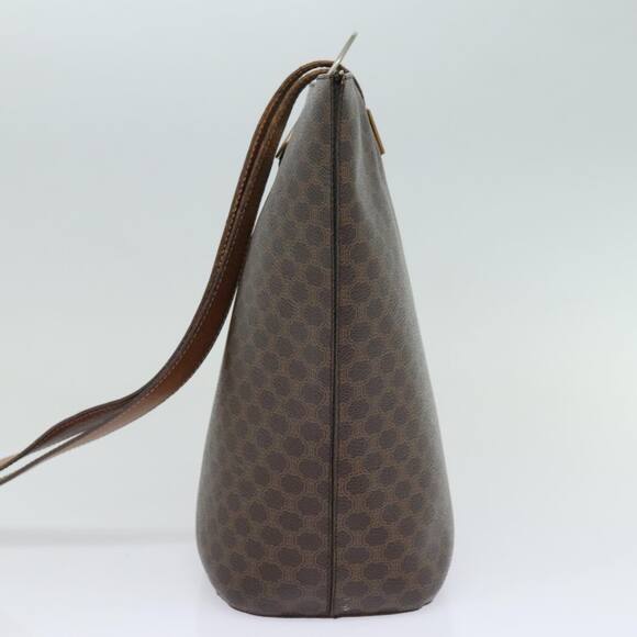 CELINE Macadam Canvas Shoulder Bag Pvc Leather Brown Gold - Picture 4 of 13